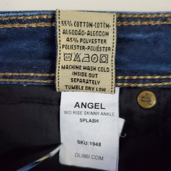 DL1961 Women's Angel Mid-Rise Skinny Ankle Jeans Size 26 4-Way Stretch Classic - Picture 8 of 9